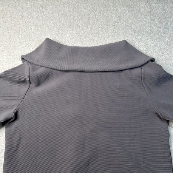 $158 Anthropologie Varley Vine Half-Zip Pullover Women's Size Large Ribbed‎ Grey - Picture 9 of 16